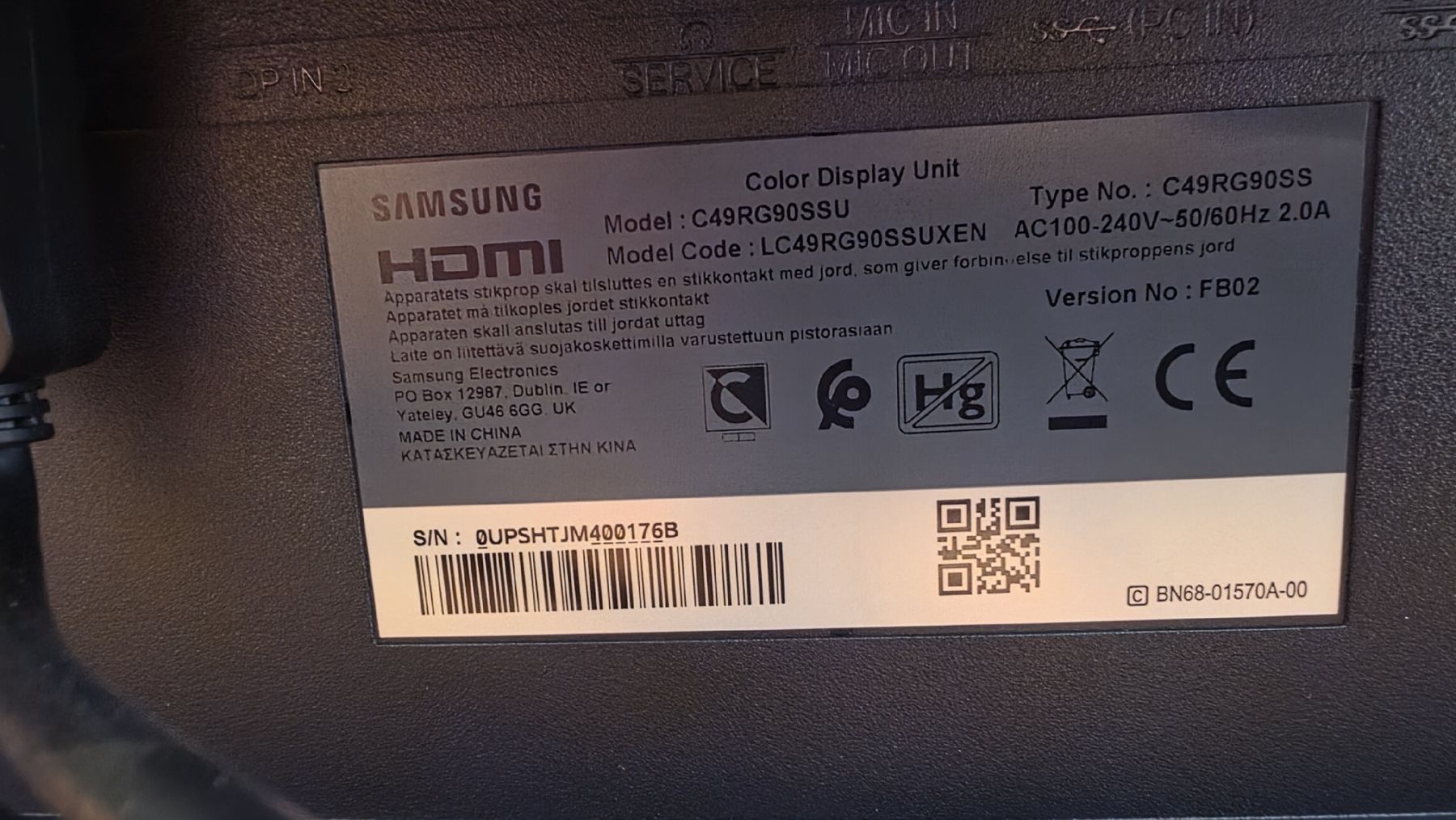 Samsung Ecrans: Samsung c49rg90ssu – D'occasion à Steinhausen par dark_falk 3