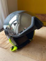 Alpina Skihelm mit Visier schwarz gebraucht 54 - 58 cm