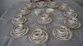 Kaffe/Teeset Ming Rose Goldrand 38 Teile
