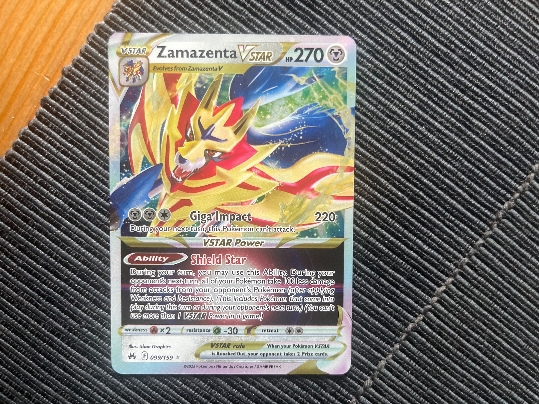 Pokémon Carte collezionabili: Pokemon Zamazenta Vstar Crown Zenith Englisch – Nuovo (secondo la descrizione) da Wabern venduto da Collectfun