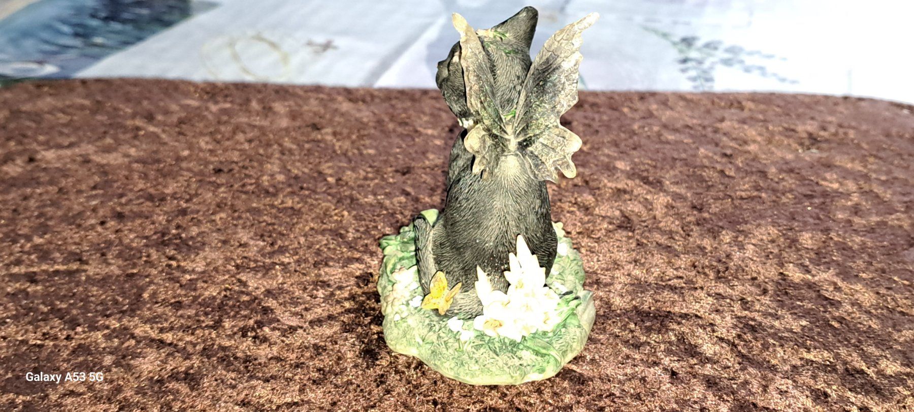 Statuette: Keramik Katze mit Flügeln – Usato da Plagne venduto da Reticulum01 6