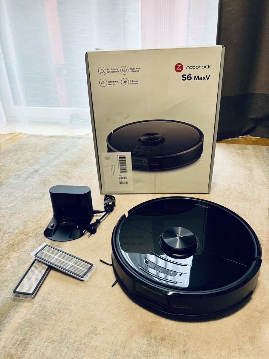 Roborock Aspirapolveri & Accessori: Roborock S6 MaxV - Robot Vacuum Cleaner - Black – Usato da Bülach venduto da Lummax
