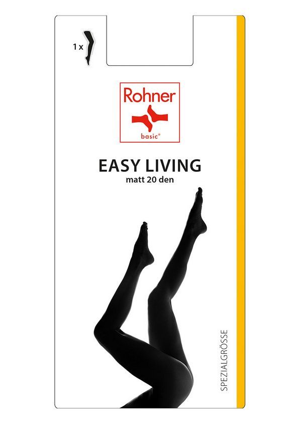 Calze & Collant: Rohner Basic Strumpfhosen Easy Living / diamant / XXL – Nuovo e nell'imballaggio originale da Oensingen venduto da Liquidations-Shop