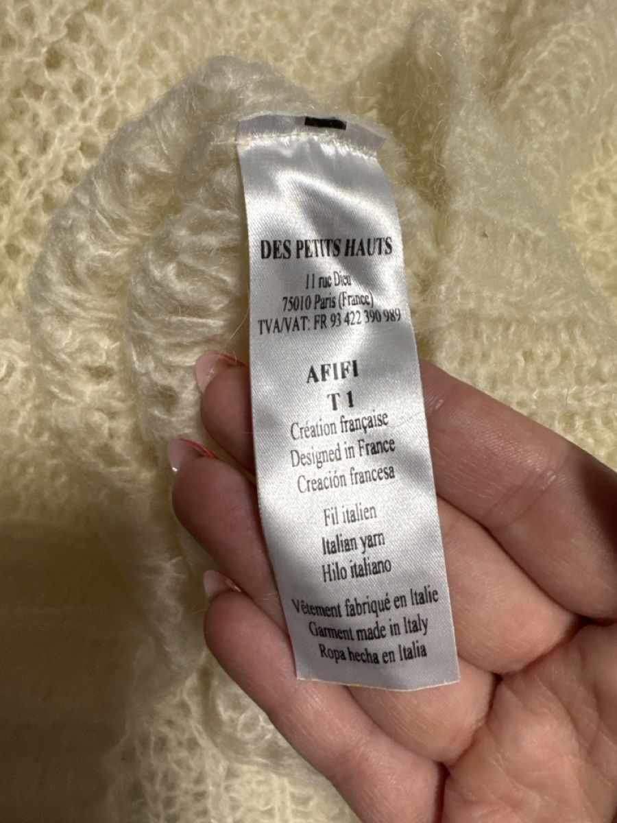 Des Petits Hauts Pullover & Sweatshirts: Des Petits Hauts Mohair Pullover cream size T1 – Neu (gemäss Beschreibung) aus Mont-sur-Lausanne von EgisCloset. 3