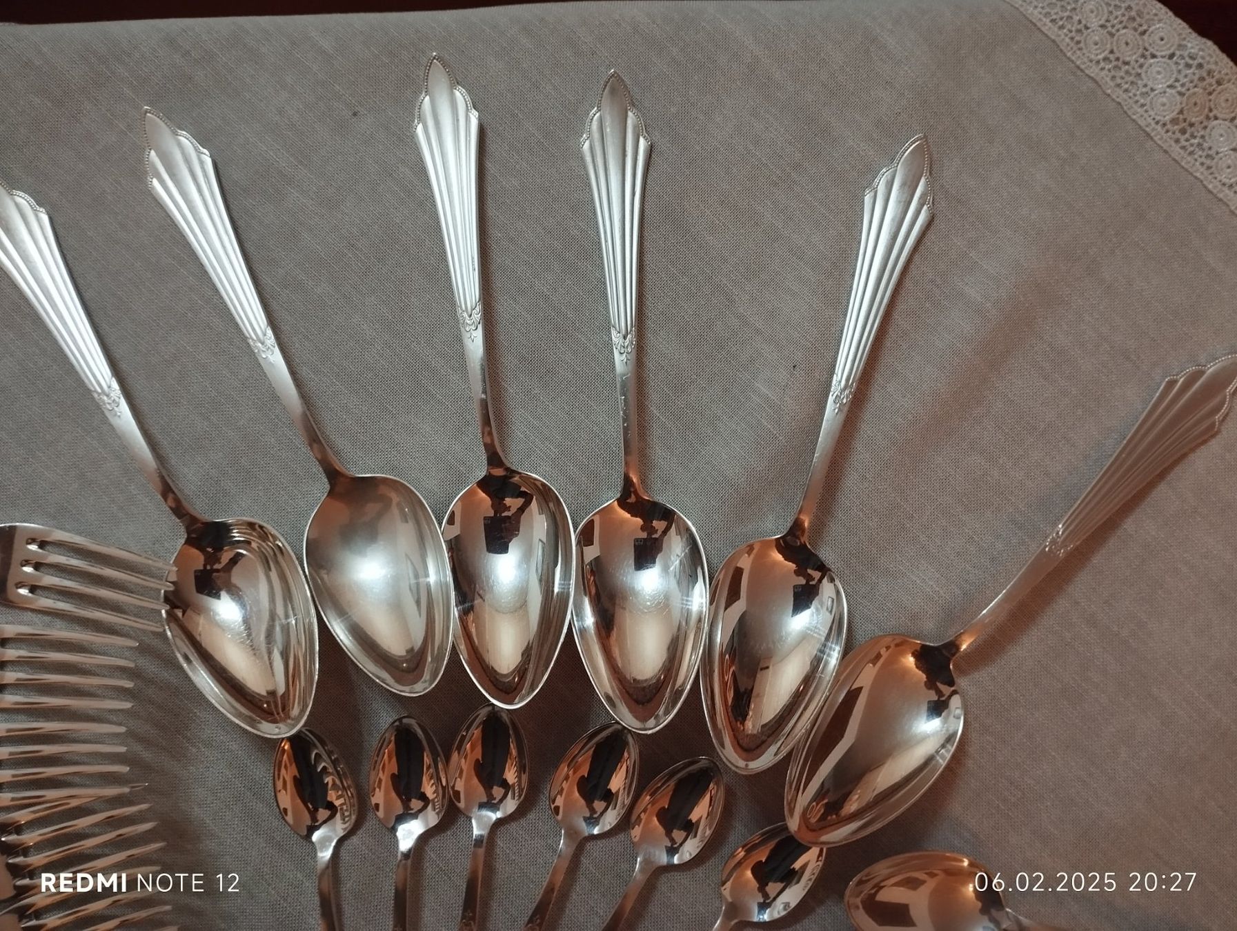 WMF Set di posate: Set 30 Teilig -WMF Fächer/Fächermuster versilbert- – Usato da Rorschacherberg venduto da Giova1922 2