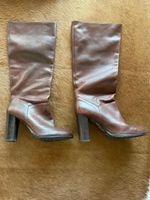 Lederstiefel braun Grösse 41 gebraucht - praktisch neuwertig