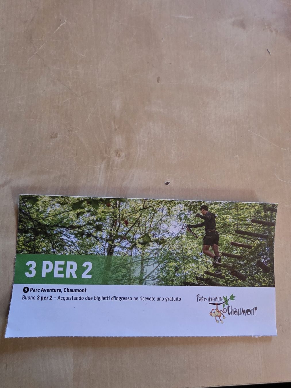 Buoni: gutschein parc avventure chaumont – Nuovo e nell'imballaggio originale da BELLINZONA venduto da Dolcerelax