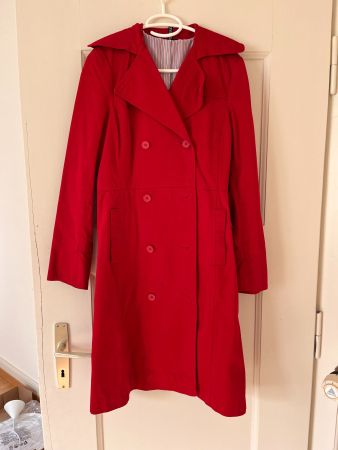 Manteau femme longue rouge Divided taille 38