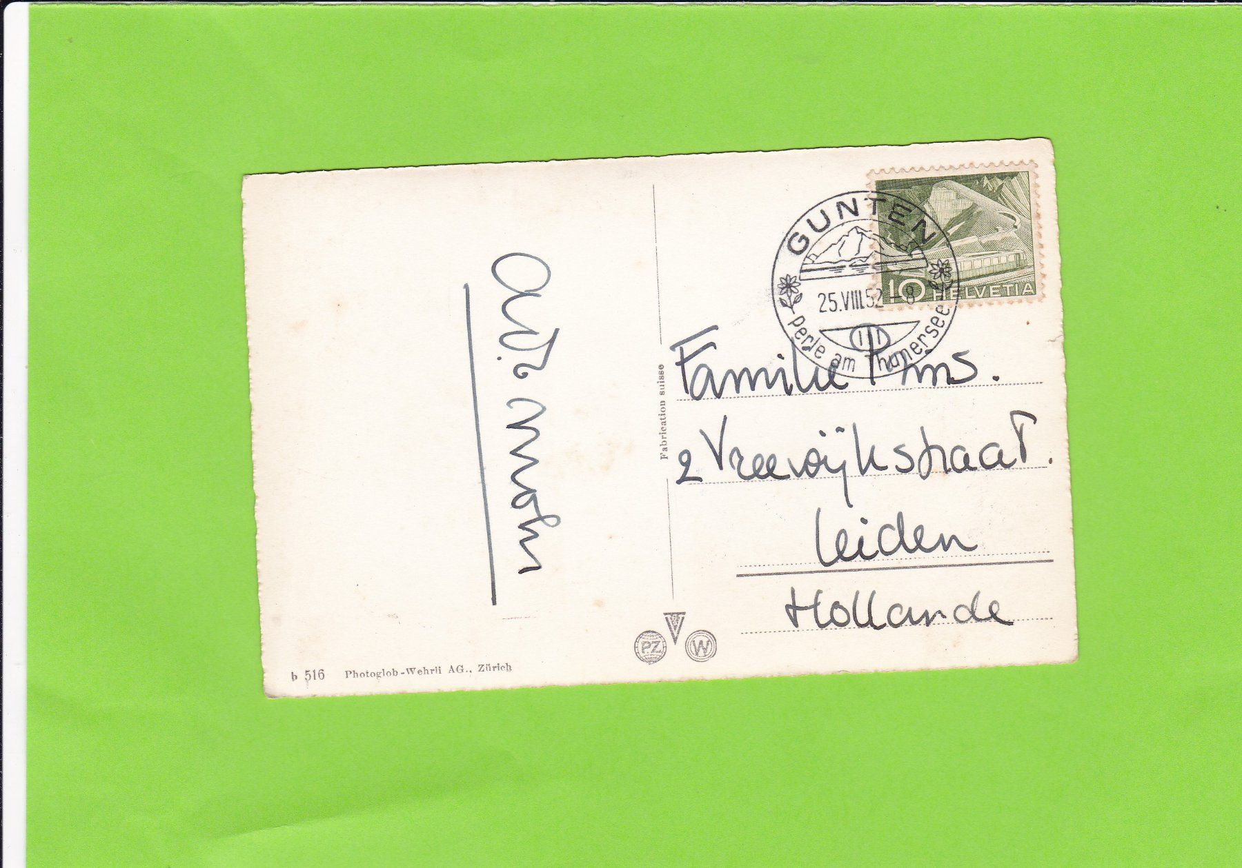Cartoline postali: Alphornbläser--ab Gunten – Usato da St. Peterzell venduto da neckertal 1
