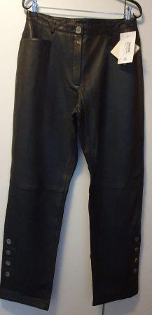 Neu: "Henne Country" / edle Lederhose Nappa schwarz / Gr. 42