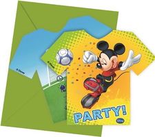 Mickey Goal / Einladungen / 6Stk.