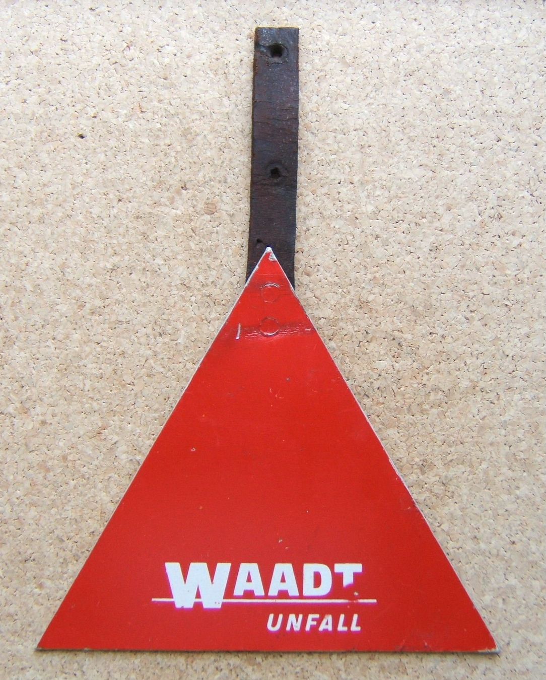 Schilder: ALTES SCHILD "WAADT UNFALL" – Gebraucht aus Brunnen von Nonne04