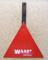 ALTES SCHILD "WAADT UNFALL"