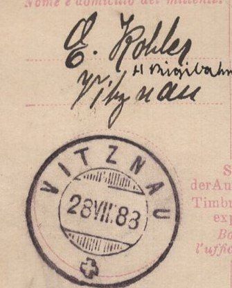 Tutti i francobolli: VITZNAU  28.VIII.88  COUPON – Usato da Aarau venduto da kufi44 1
