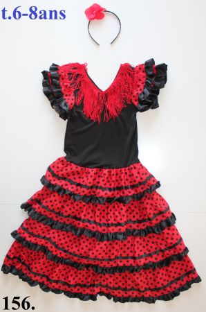Costume Flamenco / Danseuse Espagnole t. 6 - 8 ans