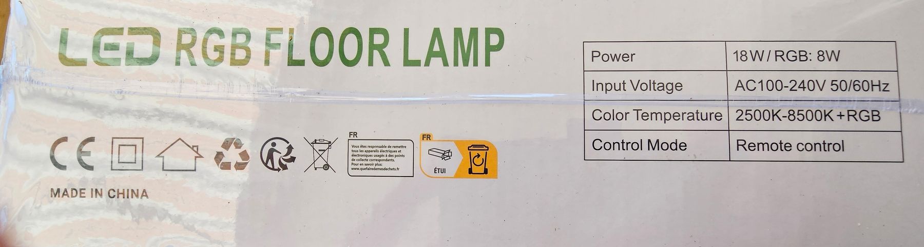 Lampen: LED RGB FLOOR LAMPE – Neu und originalverpackt aus Bremgarten AG von ADFC 3