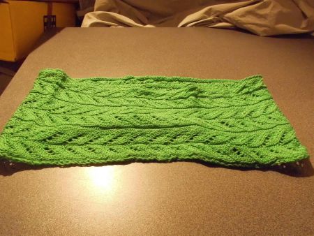 Schlauchschal gestrickt, grün