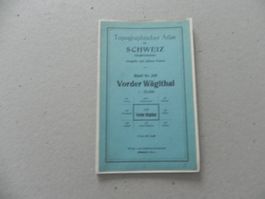 Landkarte Karte March Vorder Wägithal SZ 1943 Innerthal