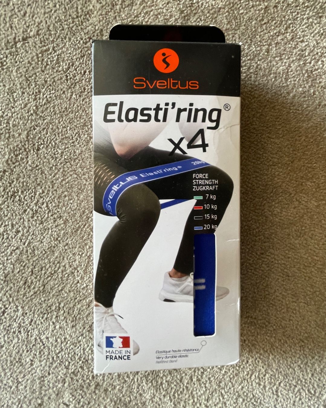 Altro in Bricolage: Set de 4 élastiques Sveltus Elasti’ring – résistances 7 à 20 – Nuovo e nell'imballaggio originale da Jussy venduto da Retrove