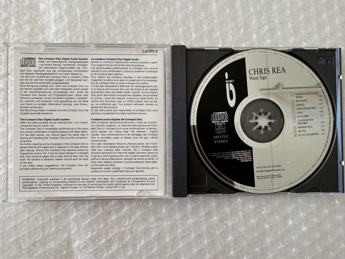 CD: Chris Rea - Water Sign – Nuovo (secondo la descrizione) da Duggingen venduto da Kisha010 1