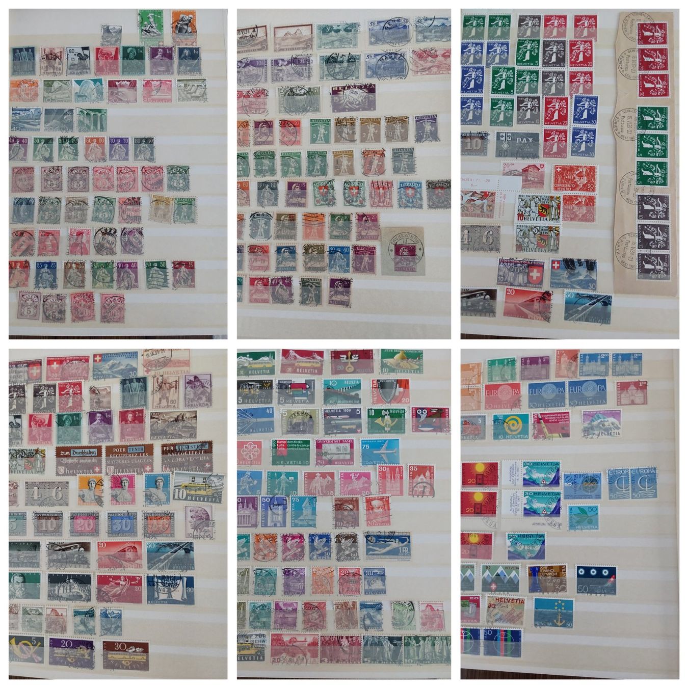 Alle Briefmarken: 4 Stk. CH Briefmarken-/Dublettenalben – Gebraucht aus Münchwilen AG von Nesar 1