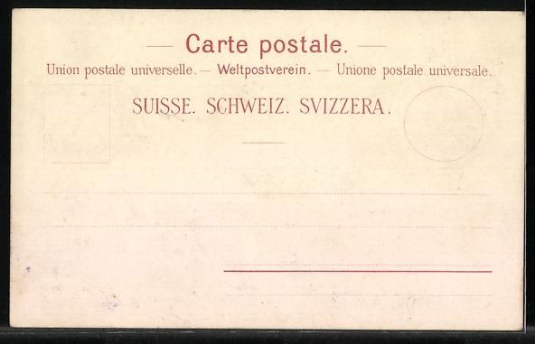Cartoline postali: Litho Delemont, Ortspartien mit Gebäude – Usato da Berlin venduto da bartko-reher 1