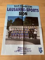FC Lausanne Sports FC Sion Vintage Affiche de Match Poster