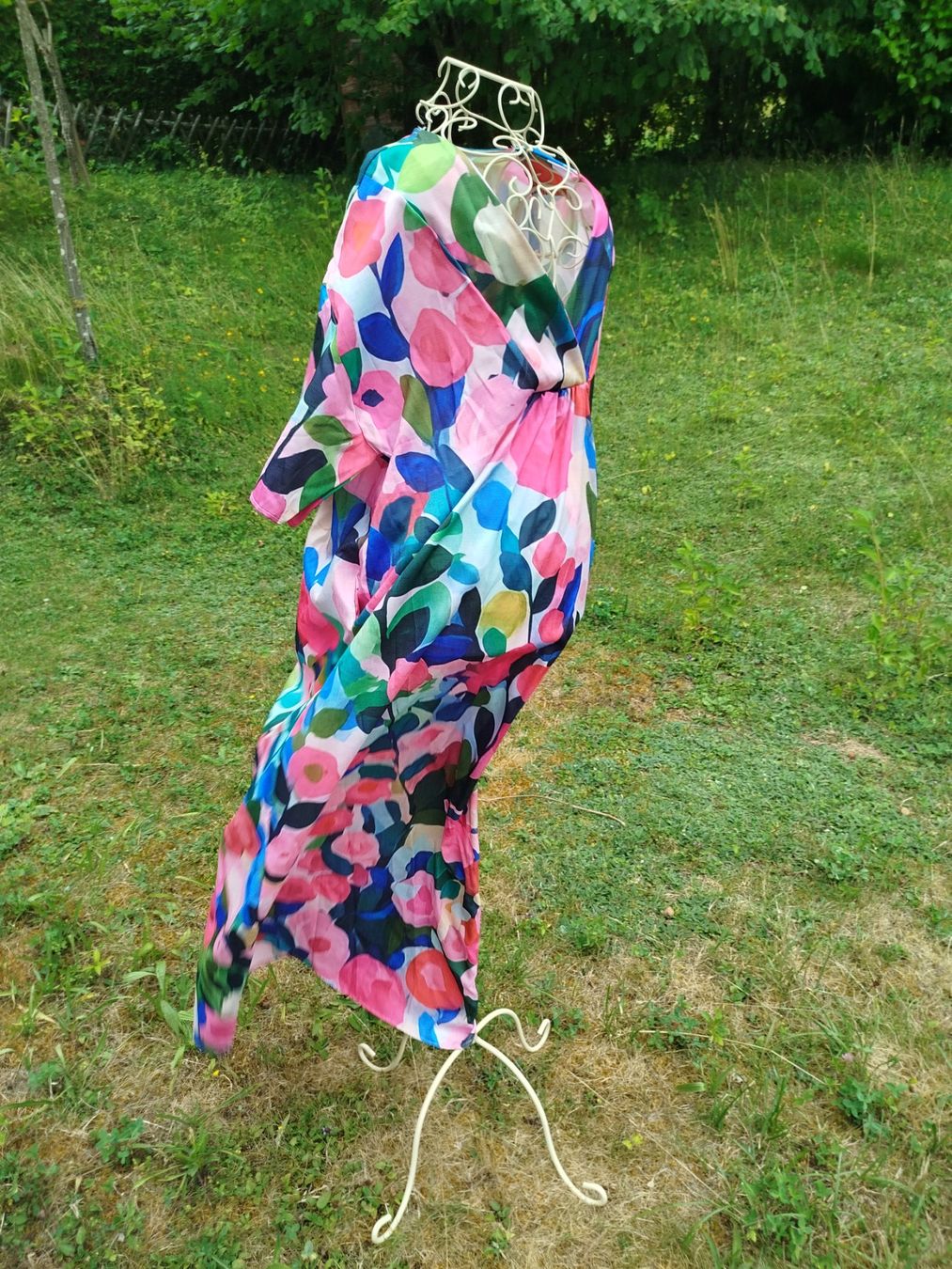 Vestiti: Sublime robe fleurie, ample et fluide taille XL – Nuovo e nell'imballaggio originale da Porrentruy venduto da Olifante 3