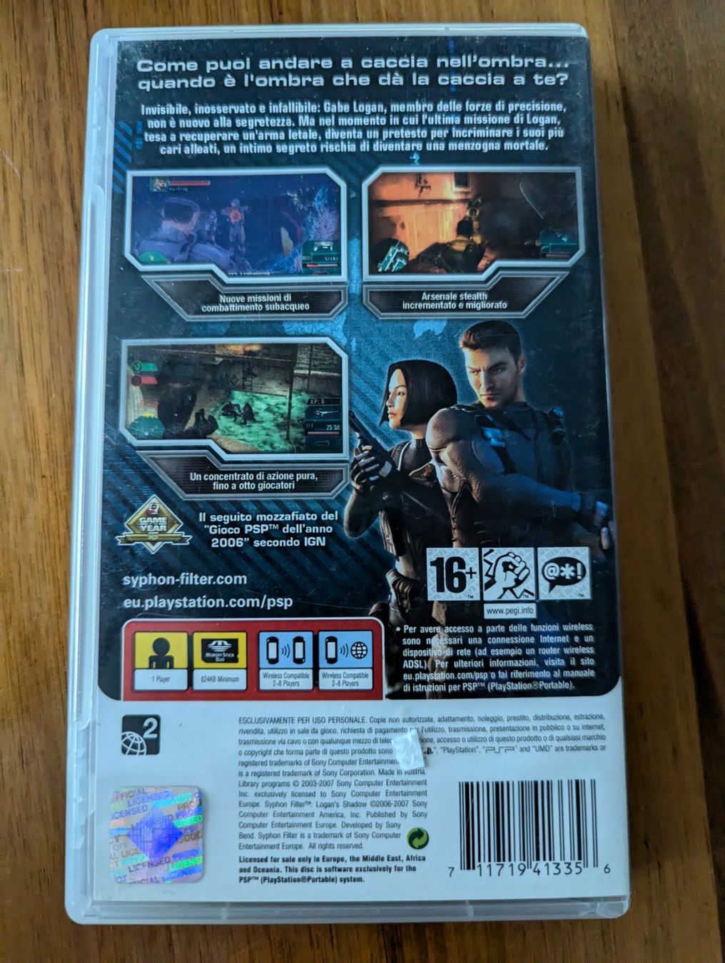 Sony Giochi: Syphon Filter Logan's Shadow - Sony PSP Game – Usato da Hünenberg See venduto da SpecialEditionGaming 2