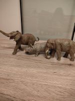Elefant Nashorn Elastolin Linol Preiser Sammlung Nachlass