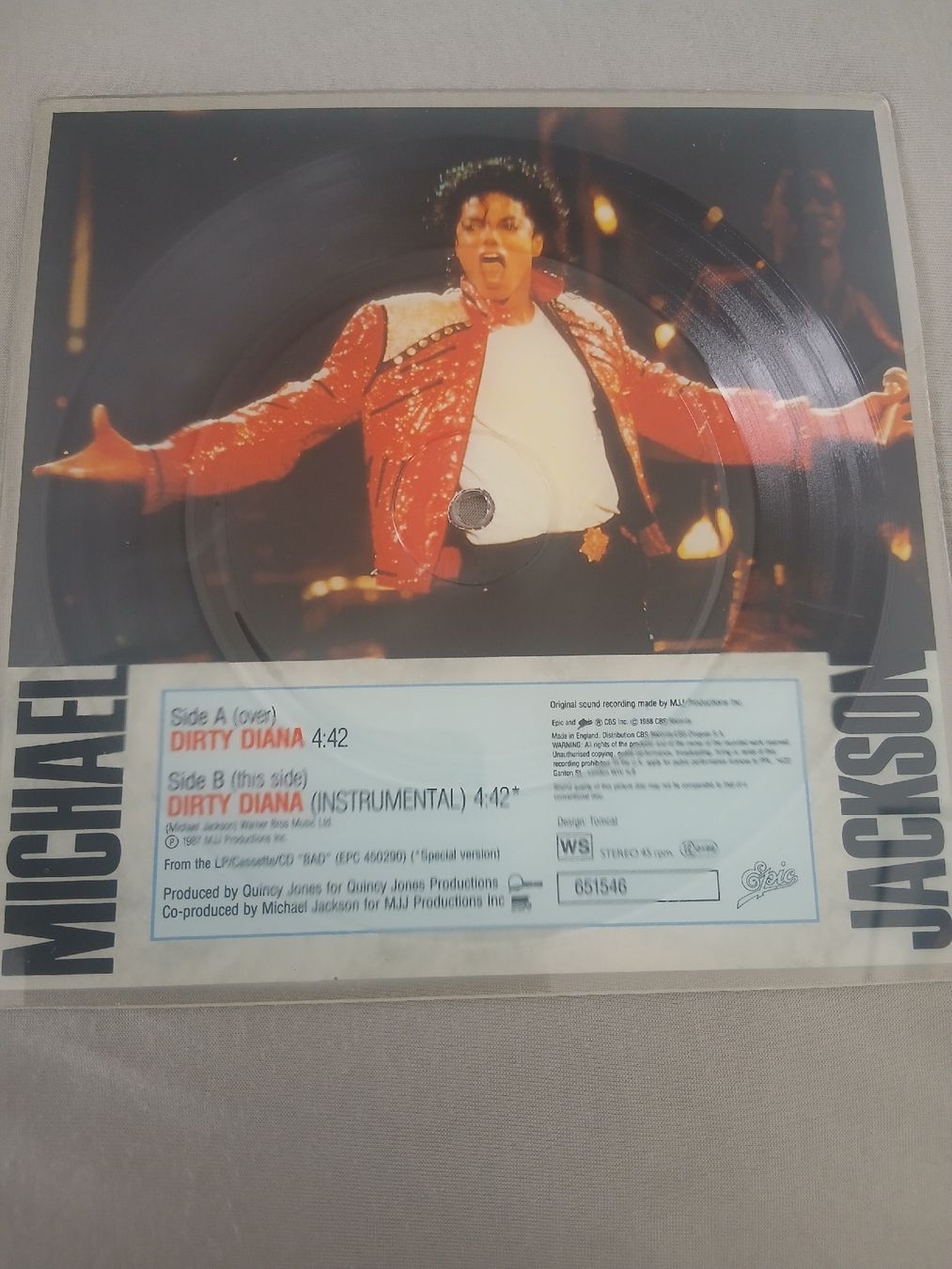 Schallplatten: Michael Jackson Souvenir Singles Pack Square vynil - rare – Gebraucht aus Watt von Tomaf 6