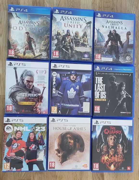Lot de 30 jeux de PS4 - Jeux vidéo