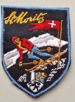 Stoff Wappen Aufnäher Badge St.Moritz St. Gallen Stickerei