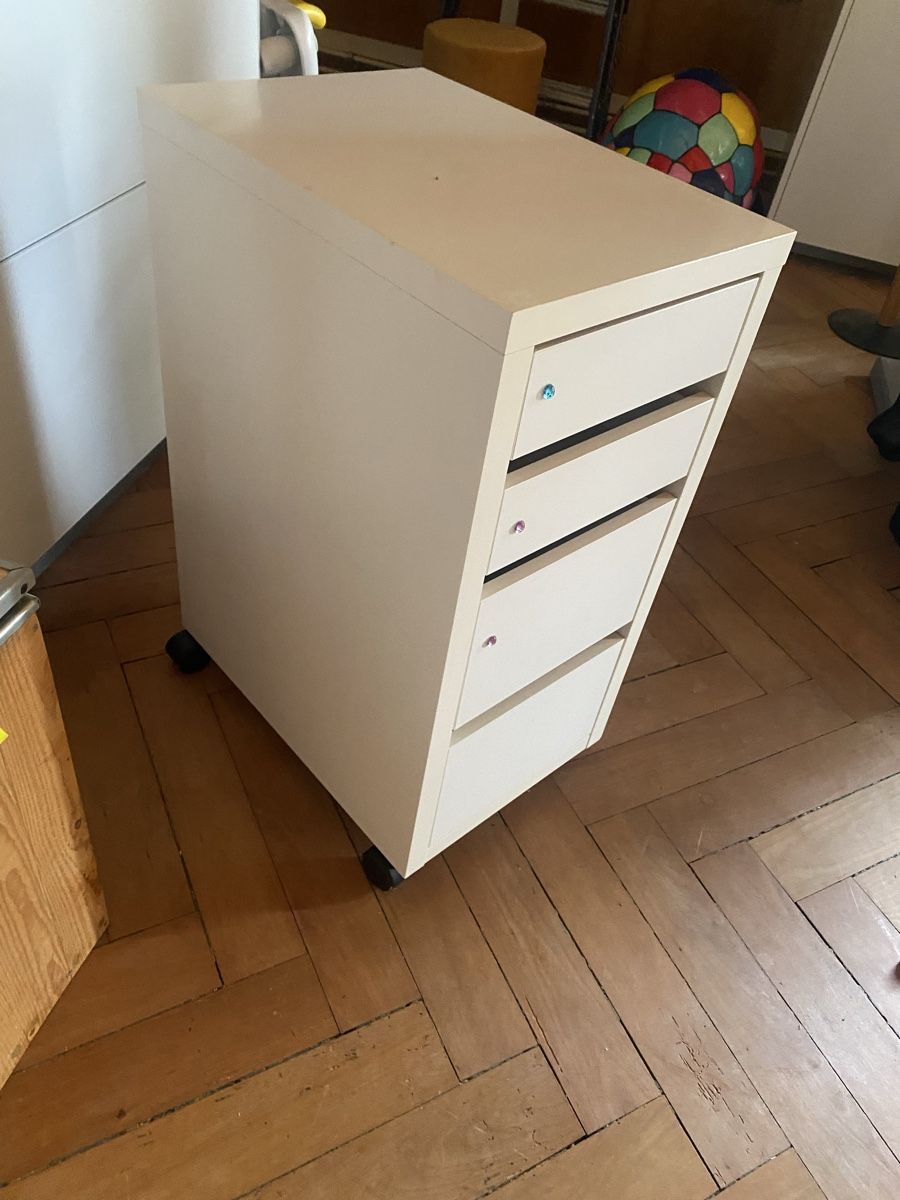 Korpus: Rollcontainer H 76 T 50 Br 35cm in weiss – Gebraucht aus Ettingen von inf_vhc7 1
