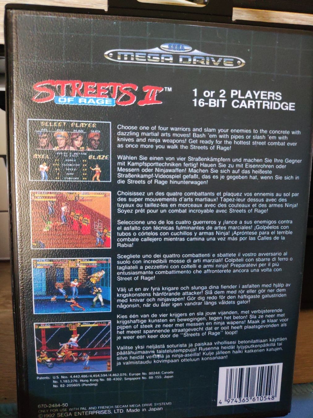 Giochi: Jeu Mégadrive Streets of Rage 2  – Usato da Fribourg venduto da PastGame 1