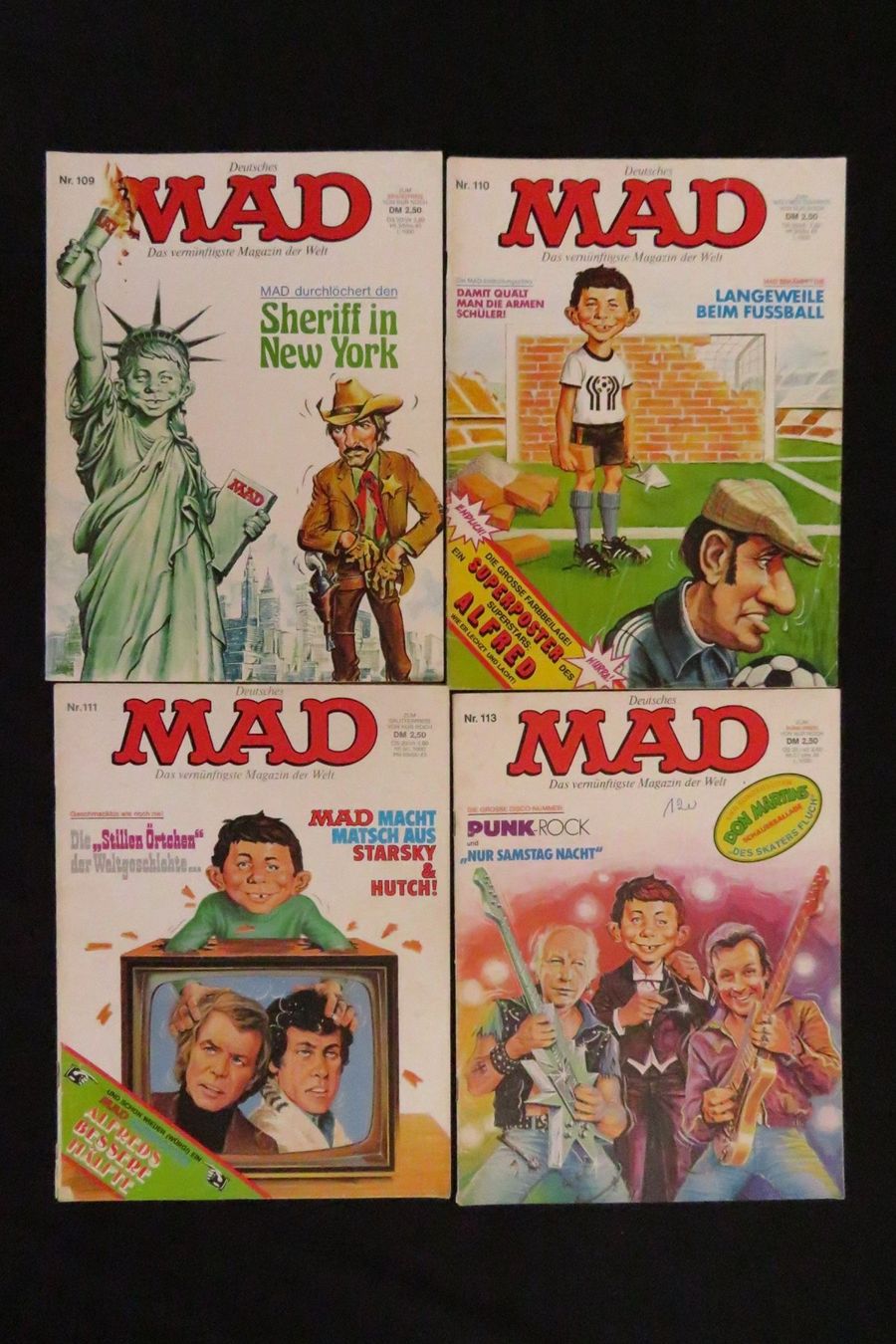 Revues & Magazines: MAD MAGAZINE 109 110 111 113 – D'occasion à Rüti ZH par cryptie66