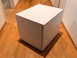 Pfister Nachttisch weiss (2 Schubladen)