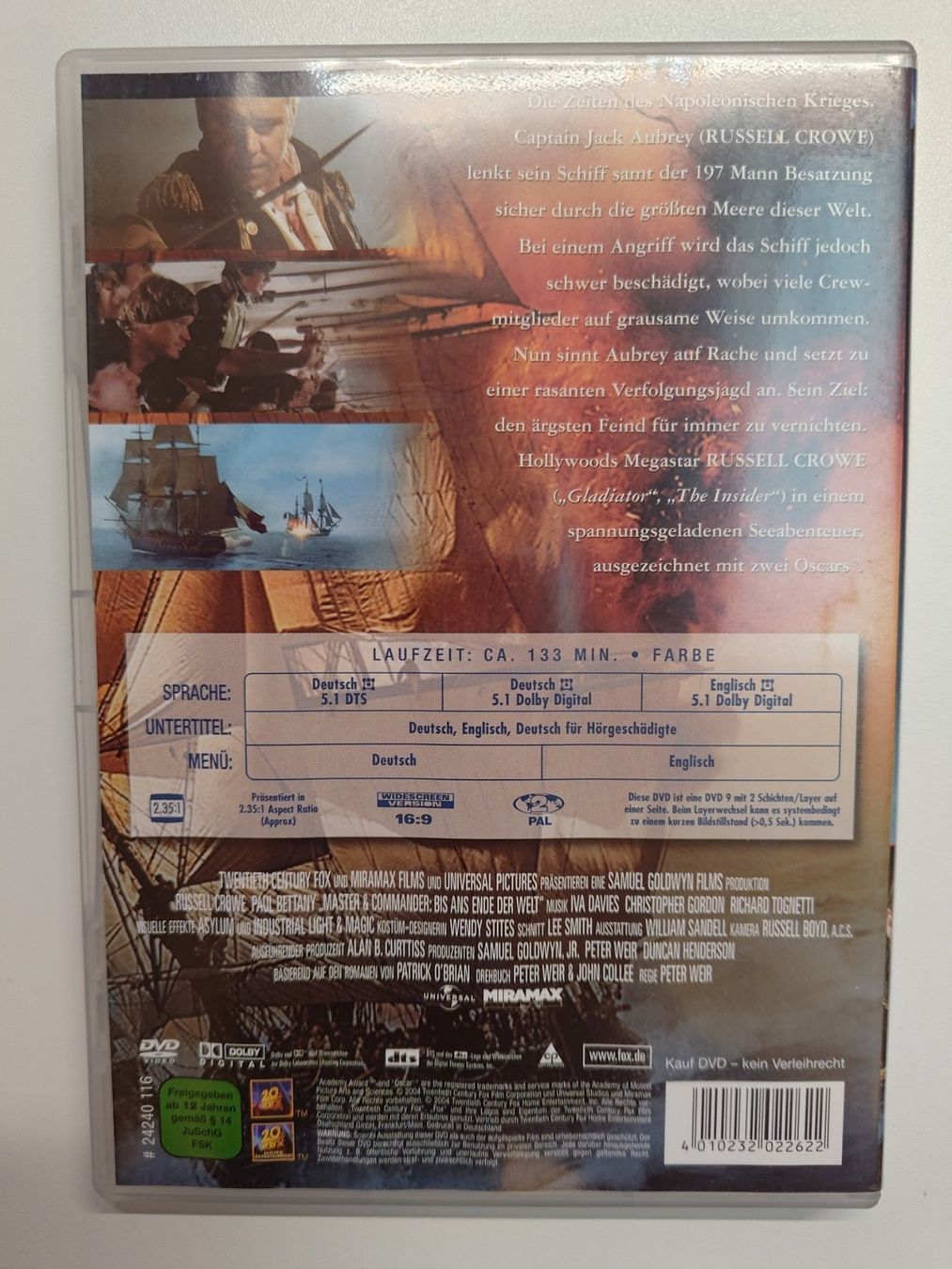 Alle DVDs: Master and Commander – Gebraucht aus Liestal von Kratzilla 2