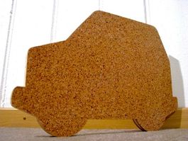 Pinnwand Memo Board Brett Kork Holz Motiv PKW SUV Kleinwagen