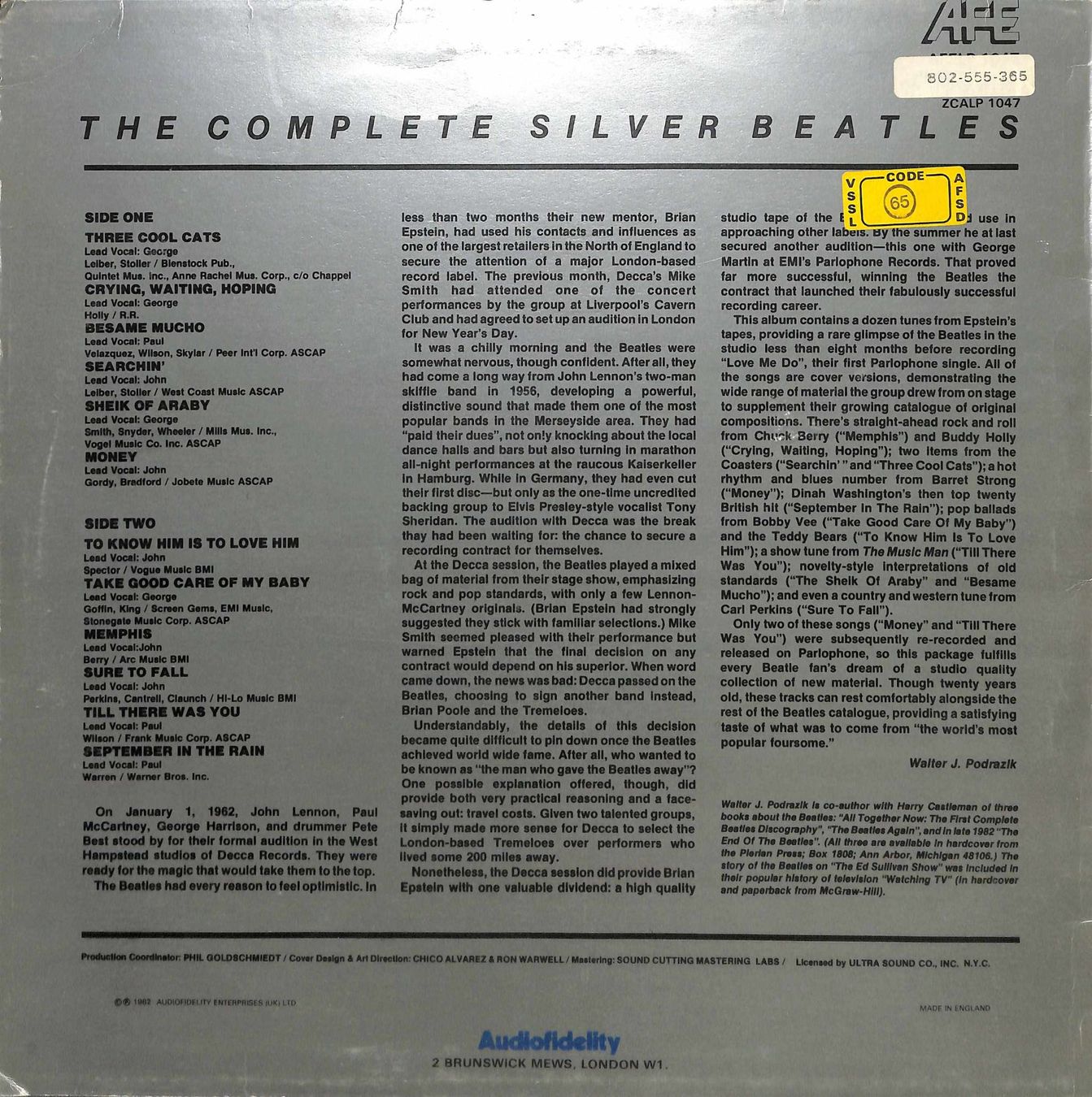 Vinyles: LP The Complete Silver Beatles – D'occasion à Trimmis par Beax72 1
