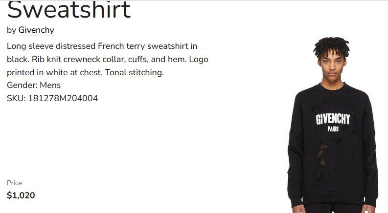 Givenchy Maglioni & Felpe: Givenchy Sweatshirt M – Usato da Collonges venduto da arashee 4