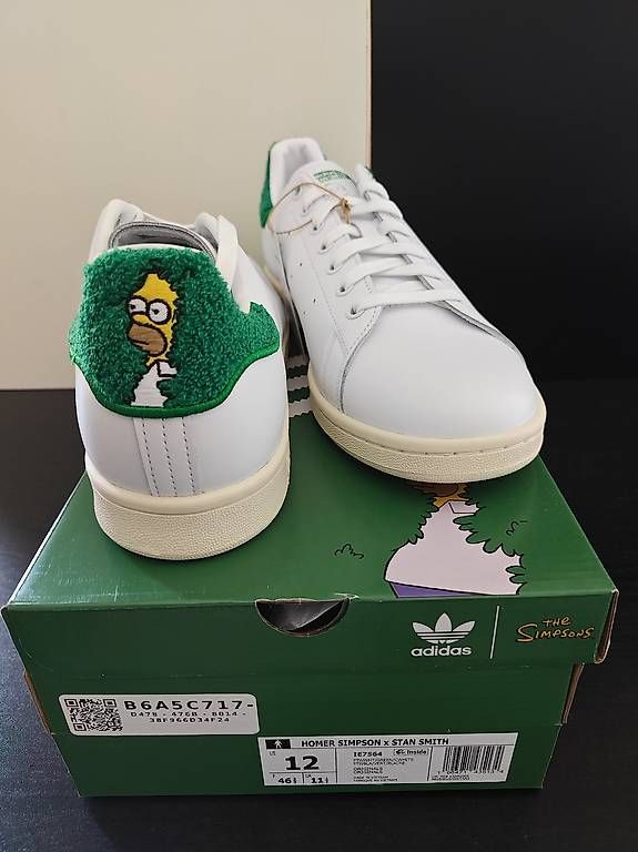 Adidas Scarpe da uomo: Adidas Stan Smith Homer Simpson Special Edition  US12 – Nuovo e nell'imballaggio originale da Horgen venduto da GrndMstrPhil 2