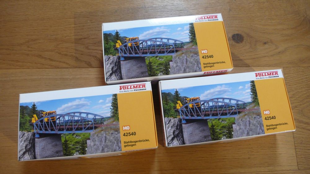 Vollmer 42540 - Stahlbogenbrücke in H0 (1:87) - NEU/OVP | Kaufen auf ...