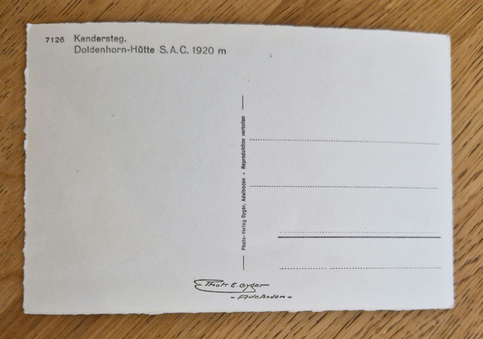 Cartoline postali: Doldenhornhütte, Kandersteg – Usato da Ebikon venduto da Donar50 1