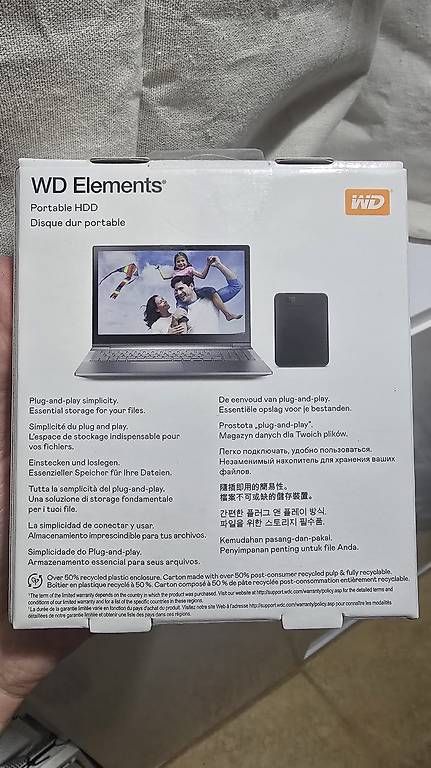 Western Digital Dischi rigidi: WD Elements Portable (2 TB, Schwarz, USB A) – Nuovo e nell'imballaggio originale da Regensdorf venduto da E-Smiley 1