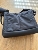 Schwarze Wickeltasche mit Zubehör - Top Zustand!