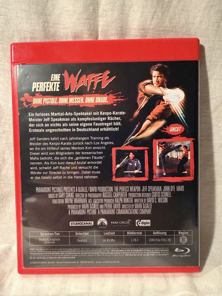 Tous les DVDs: Jeff Speakman: Eine perfekte Waffe - Blu-ray, RAR – D'occasion à Zollikofen par hekote 1