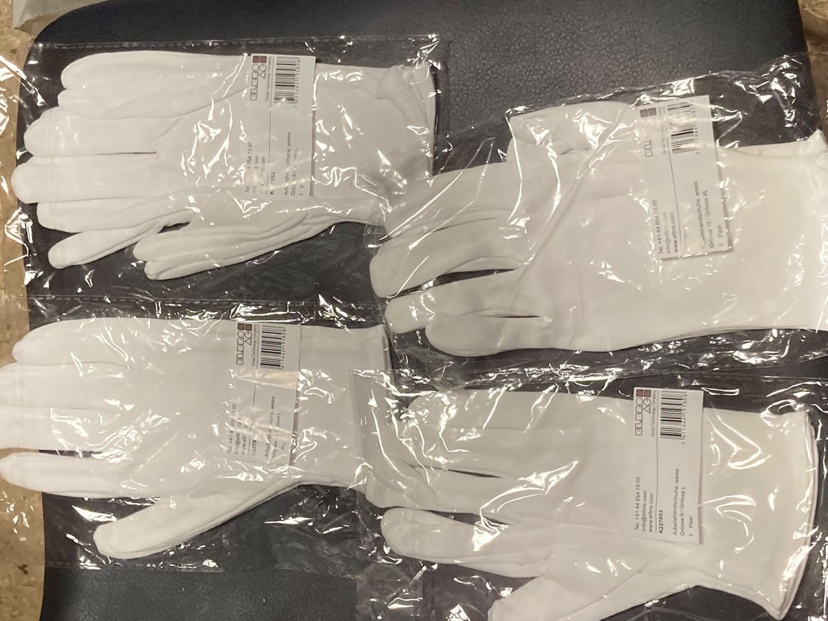 Guanti & manicotti: 4x Handschuhe weiss Grösse M neu – Nuovo e nell'imballaggio originale da Siebnen venduto da neb_tt6h