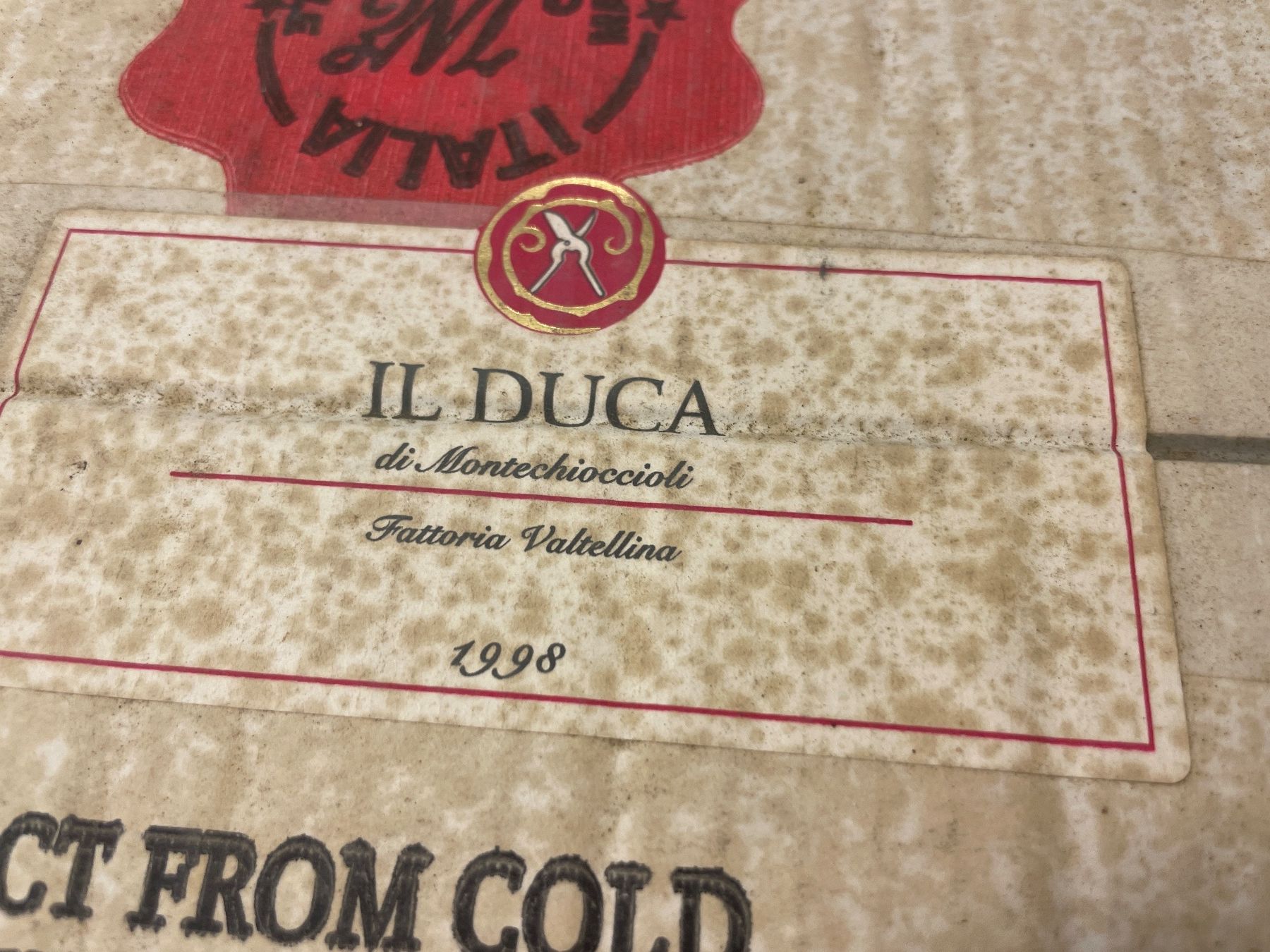 Wein: 3 Flaschen Il Duca di Montechioccioli 1998 – Gebraucht aus Hölstein von kolumbus1964 1
