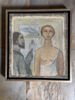 Erminia Fritsche. Le peintre et son modèle. Huile sur toile